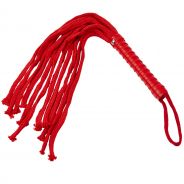 Sex & Mischief Flogger Whip Red