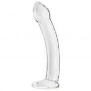 Sinful Curvy Clear Glass Dildo