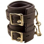 Bound Leather Wrist Cuffs