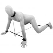 Kiotos Prisoner Spreading Bars with Chains and Leather Cuffs