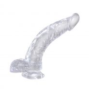 King Cock Clear - Cock with Balls Dildo 20 cm