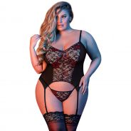 Magic Silk Merry Widow Chemise Set Plus Size