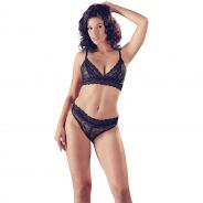Cottelli Black Lace Bra Set
