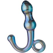 Sinful Chromatic Blue Glass Anal Plug