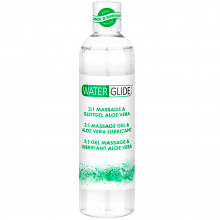 Waterglide Aloe Vera 2-i-1 Massageolie og Glidecreme 300 ml  1