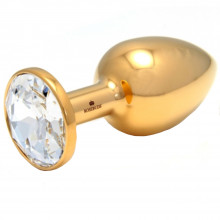 Rosebuds Gold Swarovski Crystal Butt Plug Medium  1
