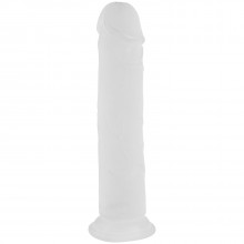 Willie City Realistic Frosted Clear Dildo with Suction Cup 8.6 inches