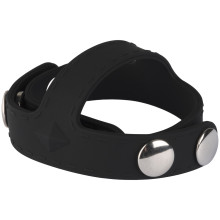 Blue Line C&B Gear Silicone T-style Cock Ring with Ball Divider