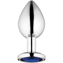 Sinful Blue Jewel Medium Metal Butt Plug