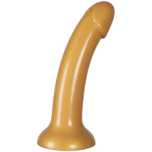 baseks Sparkling Gold Silicone Dildo 7 inches