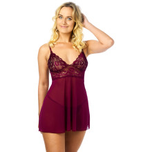 NORTIE Basil Babydoll Set Bordeaux