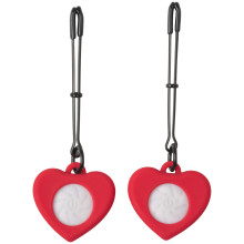 Charmed Light Up Heart Tweezer Nipple Clamps