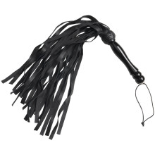 Mister B Impact Leather Flogger with Wooden Handle - 27571