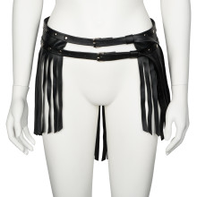 obaie Soft Imitation Leather Skirt