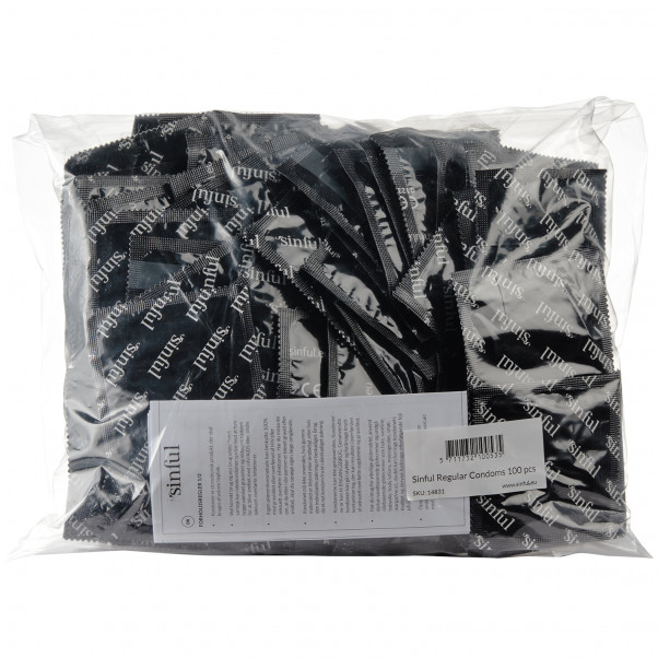 Sinful Regular Kondomer 100 stk Pack 90