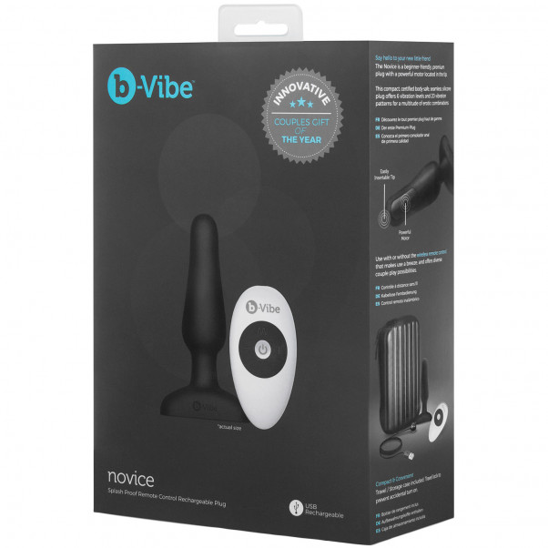 B-Vibe Novice Fjernbetjent Butt Plug Pack 100