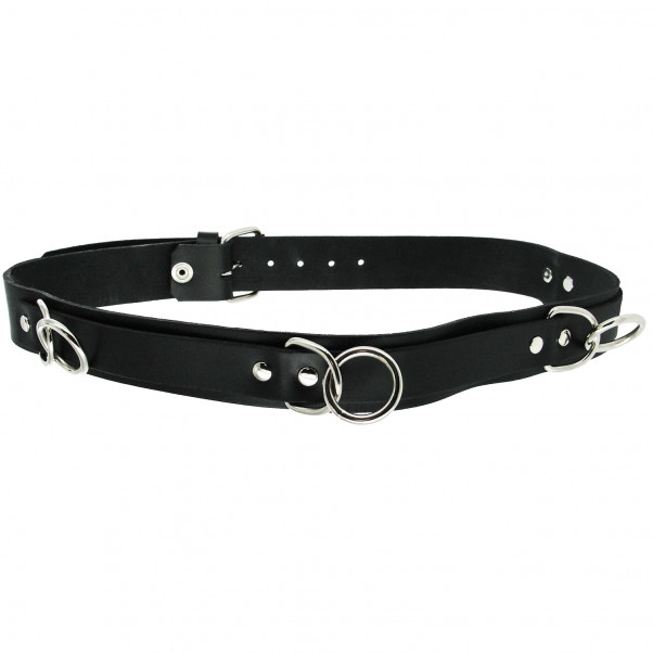Strict Leather Punk Bondage Belt