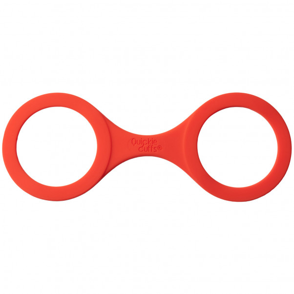 Quickie Cuffs Silicone Handcuffs Medium Red  1