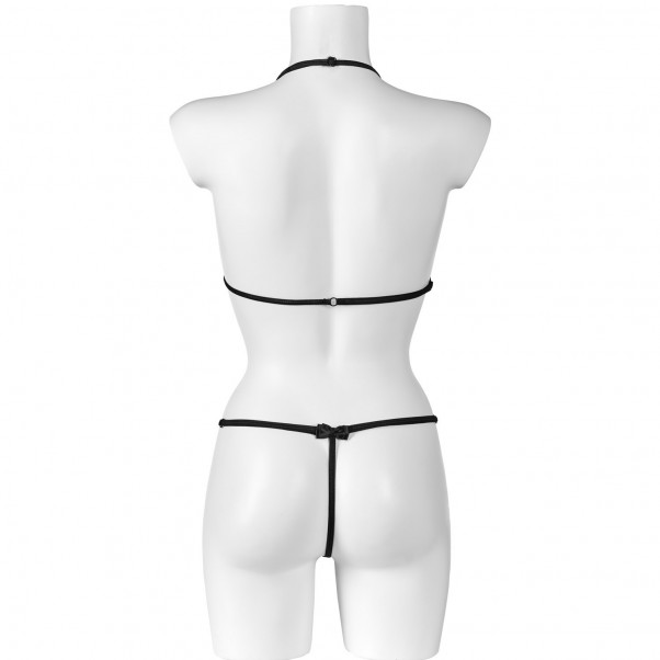 Nortie Idun Lace Peekaboo Bra and Crotchless G-String Set  6