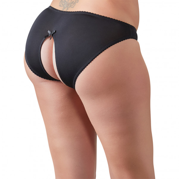 Cottelli Bundløs Trusse med Blonde Plus Size Sort  2