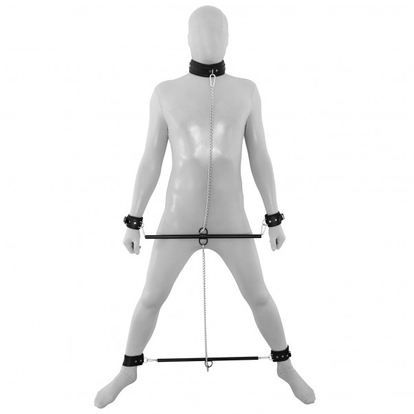 Kiotos Prisoner Spredestænger med Kæder og Læder Manchetter  4