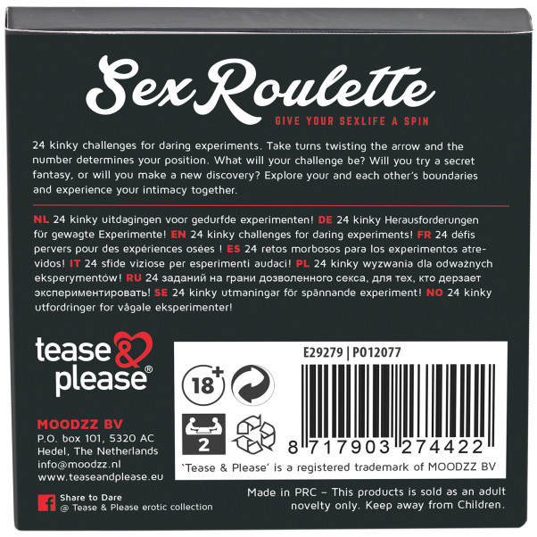 Tease & Please Kinky Sex Roulette Game for Couples  4