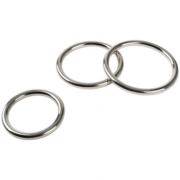 Obaie Metal Cock Ring Set of 3  2