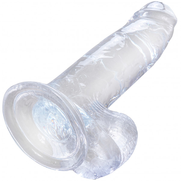 King Cock Clear Dildo med Kugler 19 cm  4