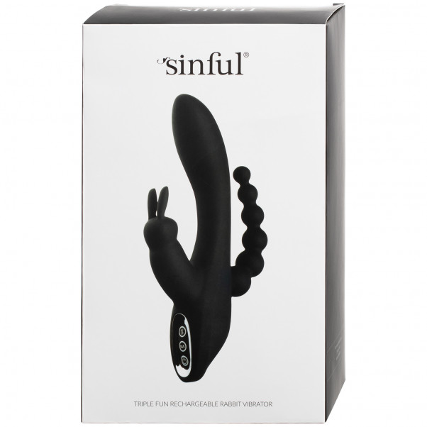 Sinful Triple Fun Rechargeable Rabbit Vibrator  100