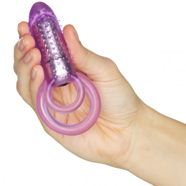 Baseks Couple Vibrerende Dobbelt Penis Ring Hand 50