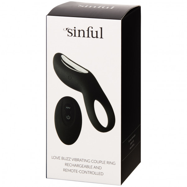 Sinful Love Buzz Rechargeable Remote Control Cock Ring  90