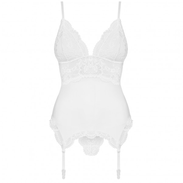 Obsessive White Corset Set Product 3