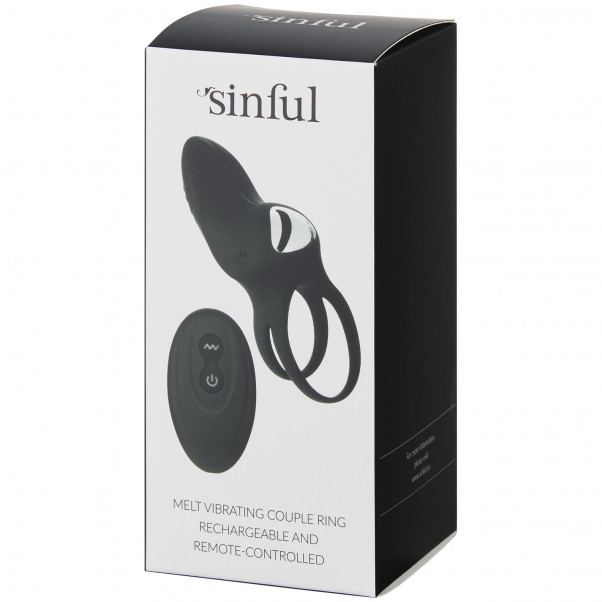 Sinful Melt Rechargeable Remote Vibrating Couple’s Cock Ring 90