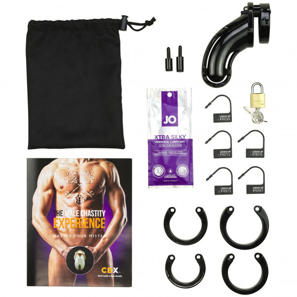 CB-X The Curve Black Chastity Device 3.7 inches Package content 80