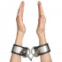 Rimba Wrist Cuffs in Leather and Metal with Padlock  50