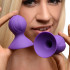 Frisky Violets Silicone Nipple Suction Cups