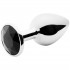 Sinful Black Jewel Stål Butt Plug Lille  2