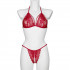 Nortie Friia Red Bra and Crotchless G-String Set 4