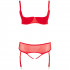 Cottelli Half Cup BH Sæt Rød Plus Size  4