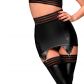 Noir Handmade Power Wetlook Suspender Belt  1