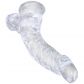 King Cock Clear Dildo med Kugler 20 cm  2
