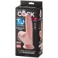 King Cock Plus Triple Density Swinging Balls Dildo 21 cm Pack 90